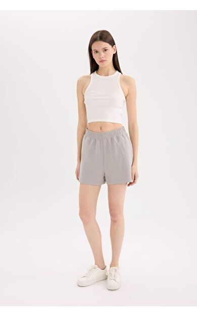 DeFacto Düz Paça Esnek Belli Şort