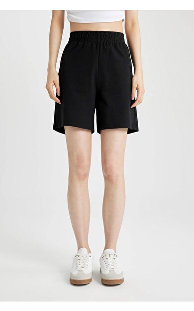 DeFacto Regular Fit Basic Düz Bermuda Şort