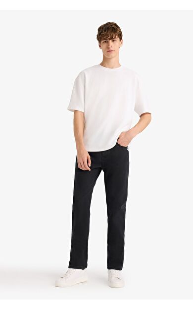 DeFacto Sergio Regular Fit Normal Bel Boru Paça Düz Paça Jean Pantolon