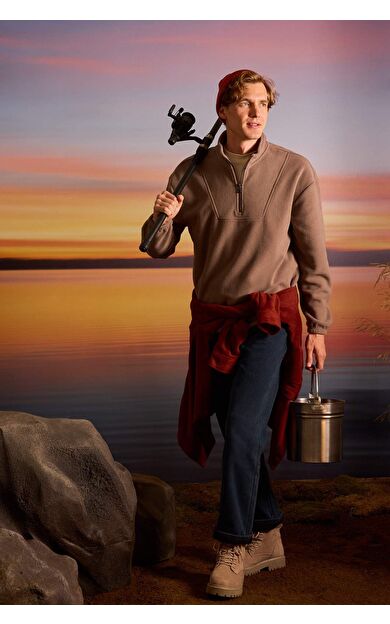 Diago Comfort Fit Yüksek Bel Geniş Paça Düz Paça Jean Pantolon