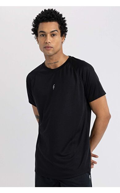 DeFacto Slim Fit Bisiklet Yaka Baskılı Sporcu Tişört