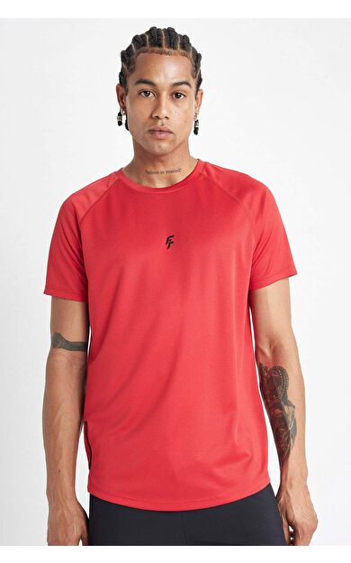 DeFactoFit Slim Fit Bisiklet Yaka Baskılı Sporcu Kısa Kollu Tişört V2887AZ24SPRD2