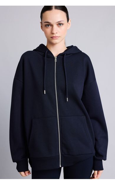 DeFacto Pamuklu Oversıze Kapüşonlu Kalın Kumaş Sweatshirt