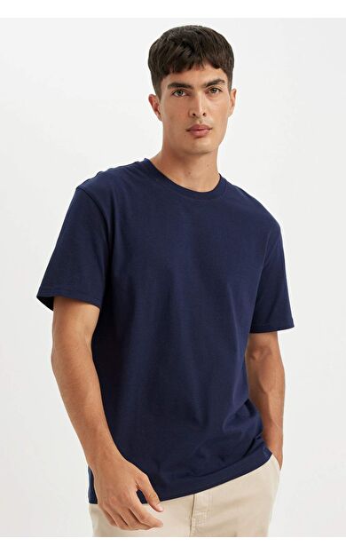 DeFactoFit New Regular Fit Bisiklet Yaka Kısa Kollu Tişört V7699AZ24AUNV241