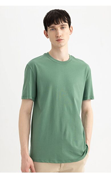 DeFacto New Regular Fit Bisiklet Yaka Tişört V7699AZ24SPGN759