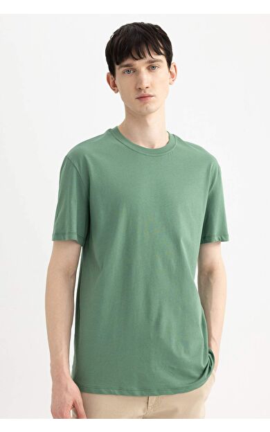 DeFacto New Regular Fit Bisiklet Yaka Tişört V7699AZ24SPGN759
