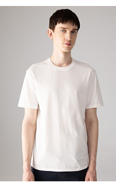DeFacto New Regular Fit Bisiklet Yaka Basic Kısa Kollu %100 Pamuk Tişört V7699AZ24SPWT32