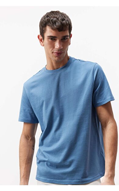 DeFacto New Regular Fit Bisiklet Yaka Basic Düz Kısa Kollu Tişört V7699AZ25SPIN195