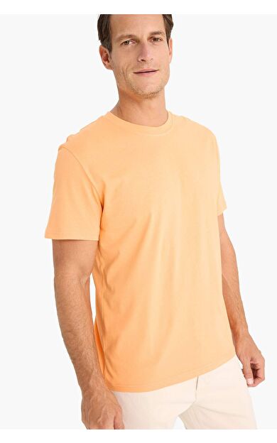 DeFacto New Regular Fit Bisiklet Yaka Basic Düz Kısa Kollu Tişört V7699AZ25SPOG71