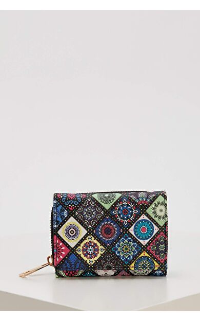 Kadın  Desenli Suni Deri Cüzdan