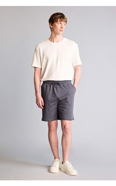 DeFacto Regular Fıt Sweatshirt Kumaşı Şort