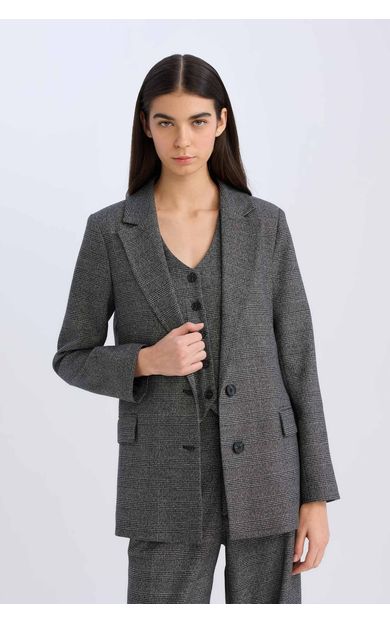 DeFacto Oversize Geniş Kalıp Düğmeli Blazer Ceket