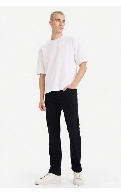 DeFacto Sergio Regular Fit Normal Bel Boru Paça Jean Pantolon Siyah W6868AZ26SPNM40