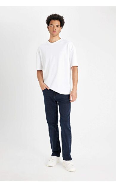 DeFacto Sergio Regular Fit Normal Bel Boru Paça Düz Paça Jean Pantolon W7086AZ24AUNM83