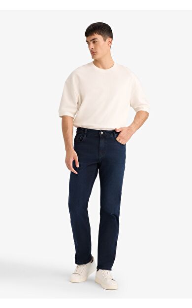 DeFacto Sergio Regular Fit Normal Bel Boru Paça Jean Pantolon