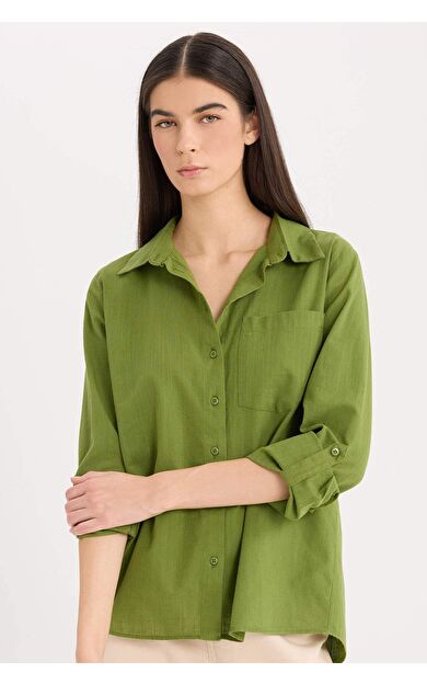 DeFacto Regular Fit Uzun Kollu Gömlek W7734AZ25SPGN780