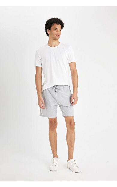 DeFacto DeFactoFit Slim Fit Dar Paça Şort W7965AZ24HSGR362