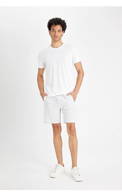 DeFacto DeFactoFit Slim Fit Dar Paça Şort W7965AZ24HSGR363
