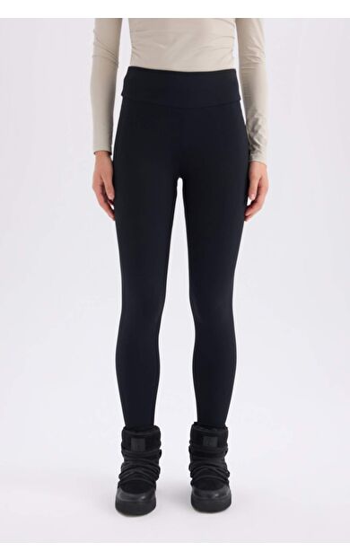 DeFacto DeFactoFit Beli Saran İçi Yumuşak Tüylü Tayt