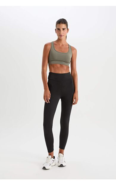 DefactoFit Yüksek Bel İçi Yumuşak Tüylü Beli Saran Basic Düz Sporcu Tayt