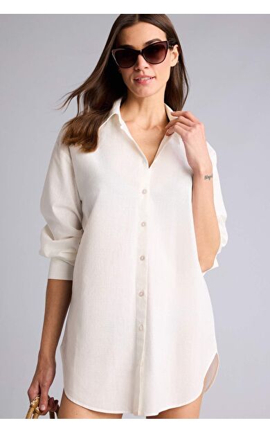 DeFacto Regular Fıt Pamuklu Plaj Kıyafeti