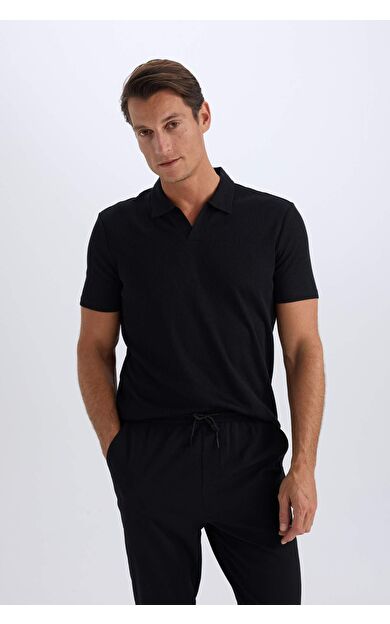 DeFacto Slim Fit Dar Kesim Kısa Kollu Polo Tişört W9274AZ25SMBK81
