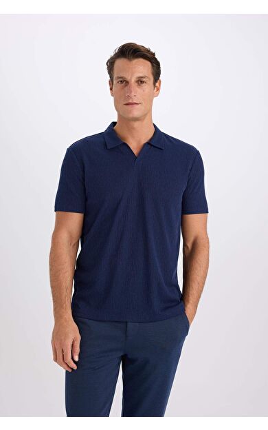DeFacto Slim Fit Dar Kesim Kısa Kollu Polo Tişört W9274AZ25SMNV241