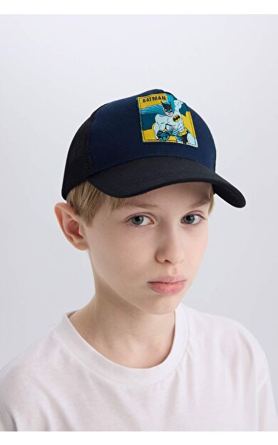 DeFacto Erkek Çocuk Batman Pamuklu Beyzbol Basketbol Şapkası X0306A625SMNV77