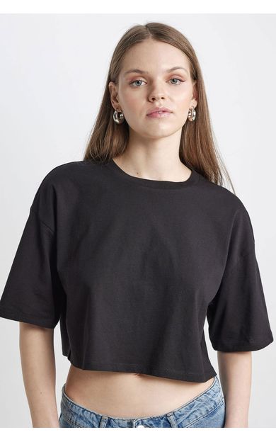 DeFacto DeFactoFit Coool Loose Fit Kısa Kollu Tişört X2381AZ24SMBK81