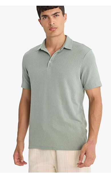 DeFacto Slim Fit Dar Kesim Pamuklu Kısa Kollu Polo Tişört X2594AZ25SPGN1217