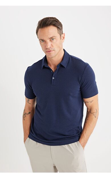 DeFacto Slim Fit Dar Kesim Kısa Kollu Polo Tişört X2594AZ25SPNV31