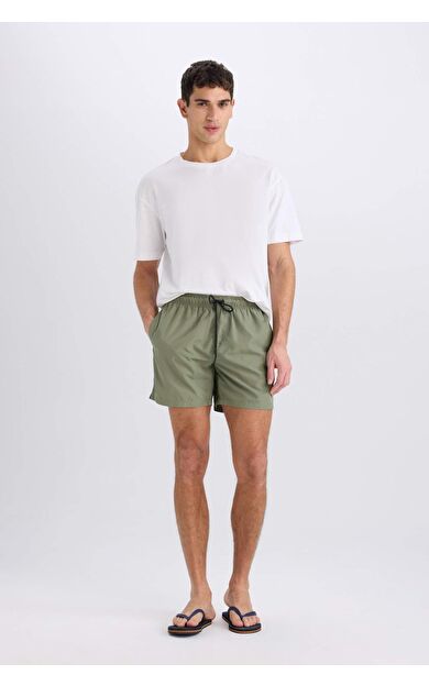 DeFacto File Astarlı Hızlı Kuruyan Kısa Boy Deniz Şortu X2955AZ25HSKH109