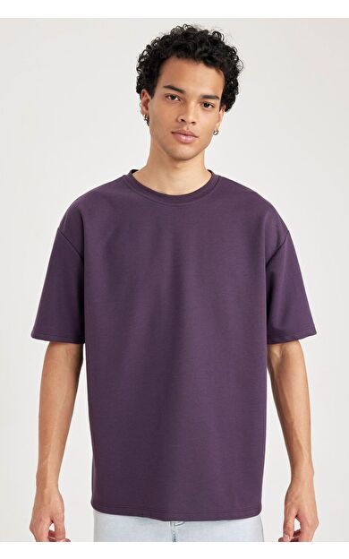 DeFacto Oversize Fit Bisiklet Yaka Tişört X3926AZ23AUPR148
