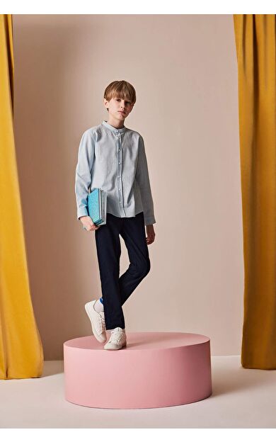 DeFacto Erkek Çocuk 23 Nisan Çocuk Bayramı Düz Paça Basic Düz Gabardin Pantolon X4224A625SMNV135