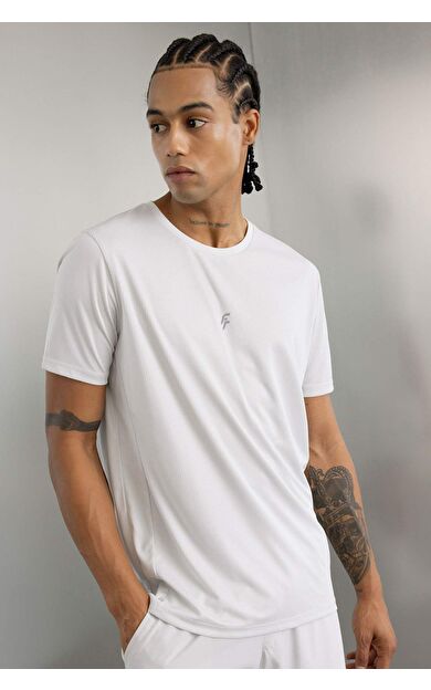 DeFactoFit Slim Fit Bisiklet Yaka Baskılı Kısa Kollu Sporcu Tişört X6142AZ24AUGR493