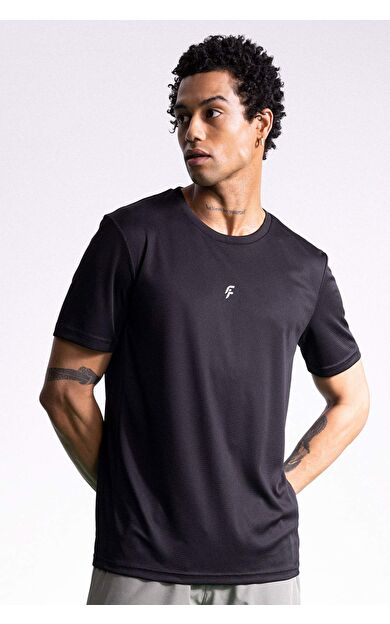 DeFacto Slim Fit Bisiklet Yaka Baskılı Sporcu Tişört X6142AZ24SPBK81