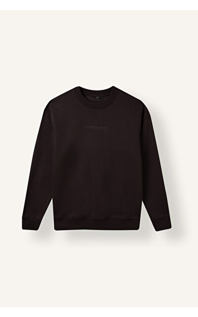 DeFacto Boxy Fıt Bisiklet Yaka Baskılı Sweatshirt