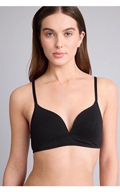 DeFacto Dantel Detaylı Pamuklu Kaplı Pedli Balensiz Bra  Fall in Love X9027AZ25AUBK81