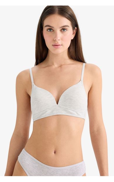 DeFacto Dantel Detaylı Pamuklu Kaplı Pedli Balensiz Bra  Fall in Love X9027AZ25AUGR93