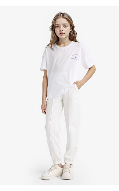 DeFacto Kız Çocuk Beli Lastikli Basic Düz Jogger Eşofman Altı X9036A625AUWT32