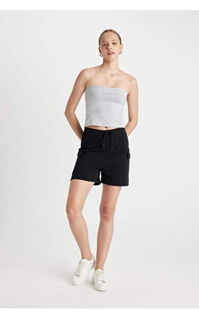 DeFactoFit Regular Fit Düz Paça Şort Y0102AZ24SMBK81