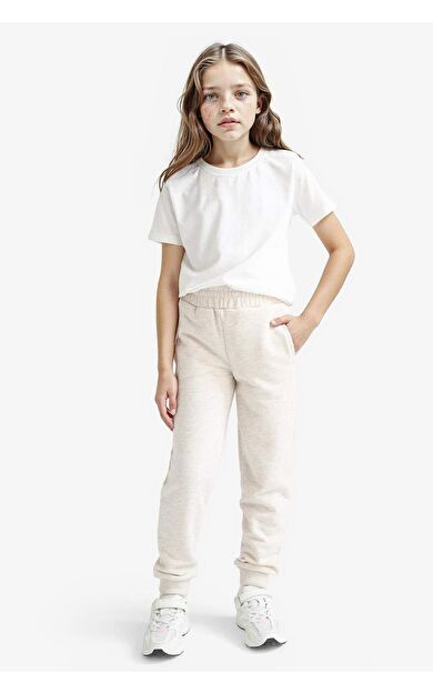 DeFacto Kız Çocuk Standart Fit Basic Düz Beli Lastikli Jogger Eşofman Altı Y1226A625AUBG667