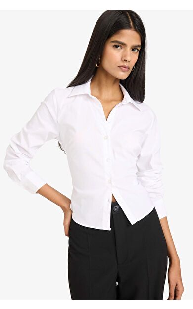 Fitted Bengalin Uzun Kollu Gömlek