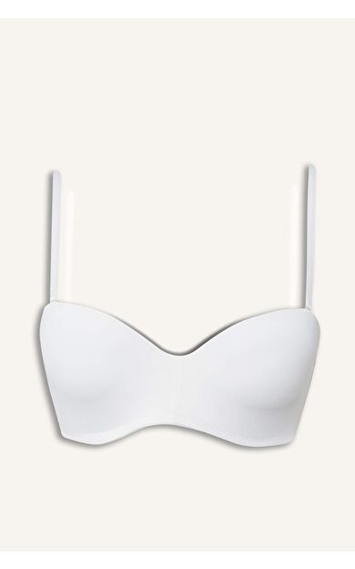 DeFacto Micro Kaplı Yarım Dolgulu Balenli Straplez Sütyen