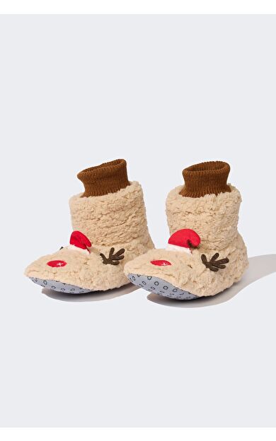 DeFacto Kadın Fall in Love Düz Taban Slip On Ev Botu