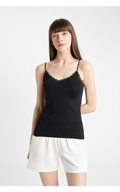 DeFacto DeFactoFit Fall in Love Regular Fit Pamuklu Atlet Y5360AZ24AUBK81