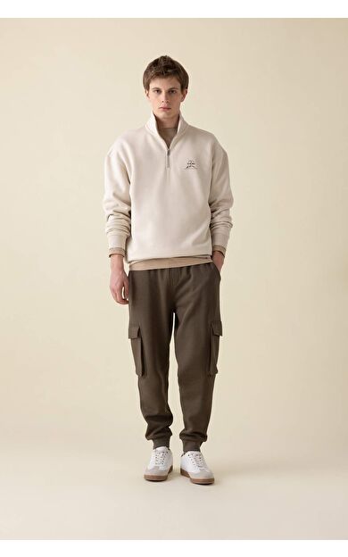 DeFacto DeFactoFit Regular Fit Kargo Cepli Esnek Paça Eşofman Altı Y5533AZ24AUKH361