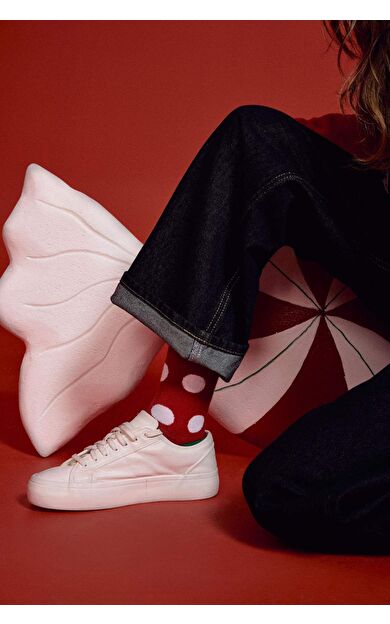 DeFacto Kadın Yılbaşı Temalı 2'li Pamuklu Havlu Çorap