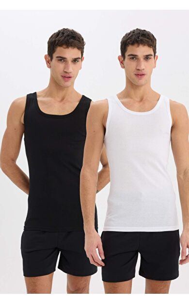 DeFacto Slim Fit Dar Kesim Ribana 2'li Atlet Y9056AZ25SPBK27