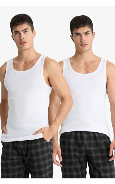 Slim Fit Dar Kesim Ribana 2'li Atlet Y9056AZ25WNWT34